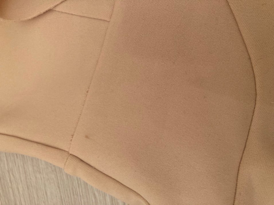 Bej Straplez Mini Kadın bluz - Görsel 3