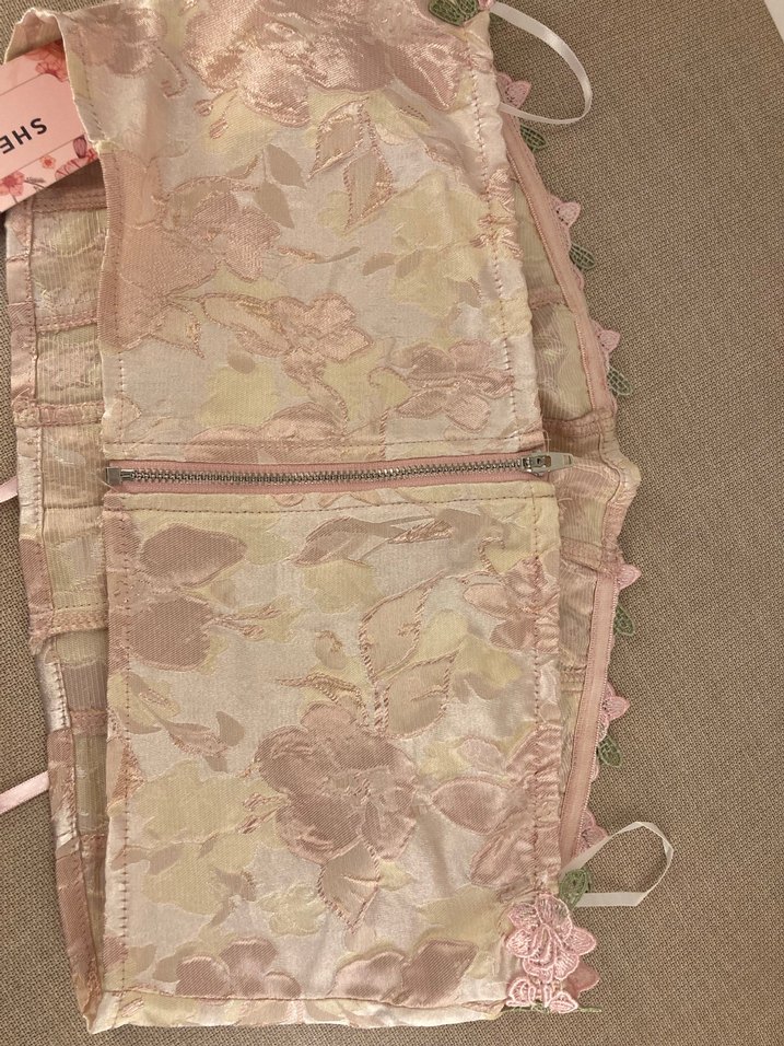 Pembe Dantel Detaylı Bohem Straplez Büstiyer - Görsel 4