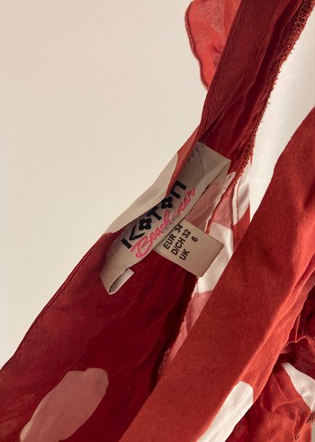 Kırmızı Puantiyeli Fırfırlı Mini Bustiyer - Görsel 2