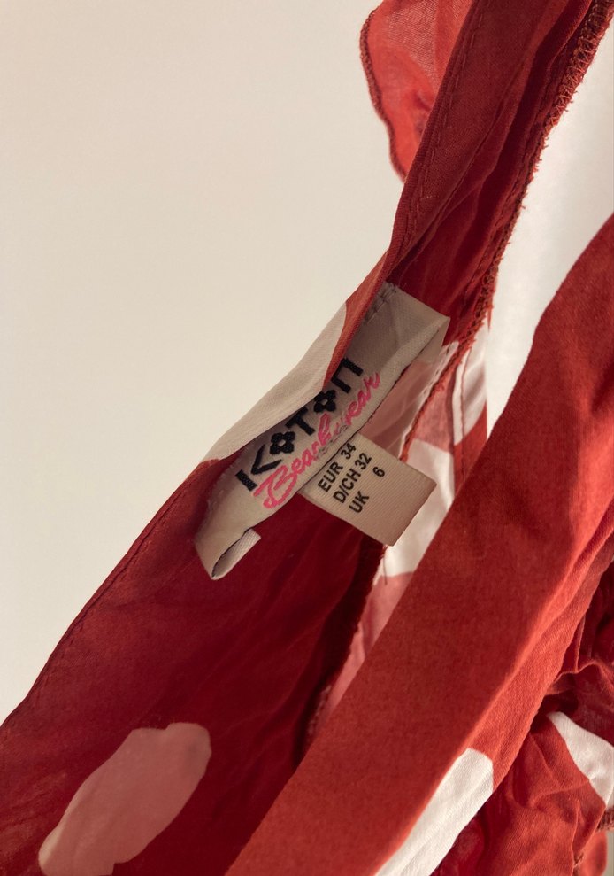 Kırmızı Puantiyeli Fırfırlı Mini Bustiyer - Görsel 2