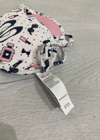 Bohem Beyaz Elastik Kadın Uyku Maskesi - Görsel 4
