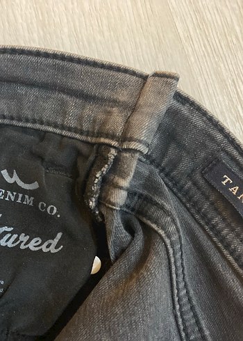 Gri Kadın Denim Midi Jean - Görsel 3