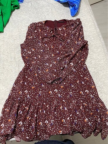 xxl Beden bordo Renk Zara elbise