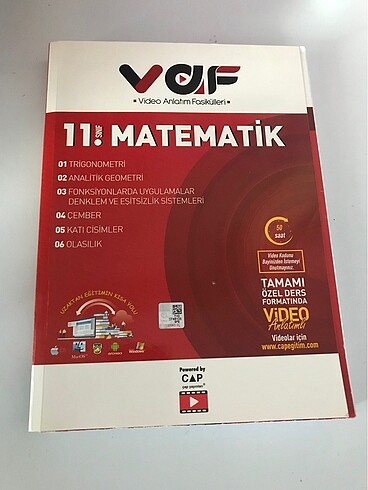 Çap Yayınları (VAF) 11. Sınıf Matematik