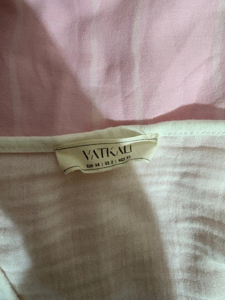 Kruvaze müslin bluz - Görsel 4