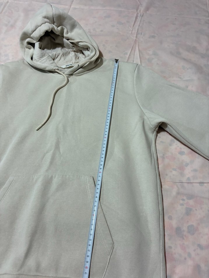 Kadın Bej Kapüşonlu Sweatshirt - Görsel 2