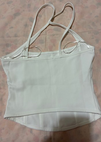 Beyaz Straplez İnce Askılı Büstiyer - Görsel 4