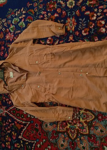 Düğmeli Uzun Kollu Kadın Ceket - Görsel 8