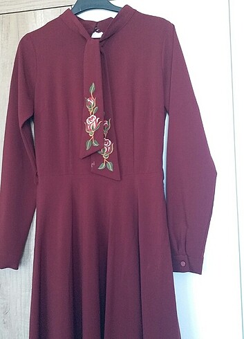 Nakışlı kiloş elbise - Görsel 5