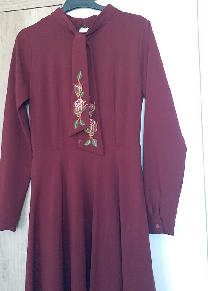 Nakışlı kiloş elbise - Görsel 5