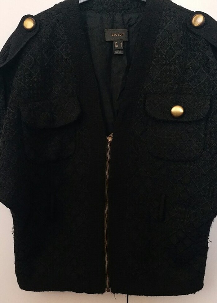 Mango kalın yelek - Görsel 2