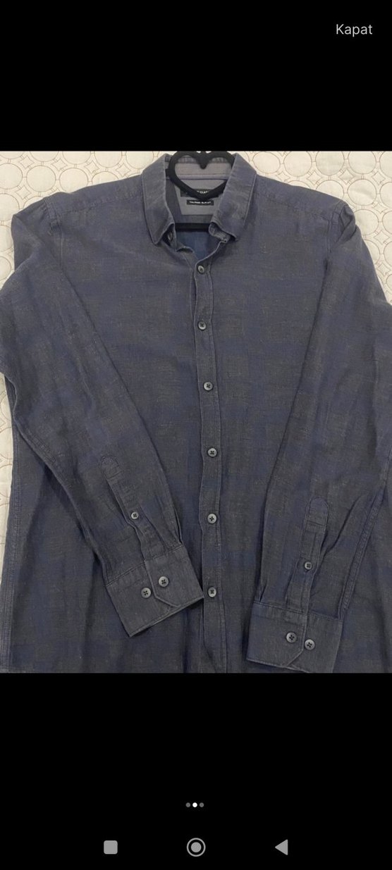Pamuklu Uzun Kollu Erkek Gömlek - Görsel 2