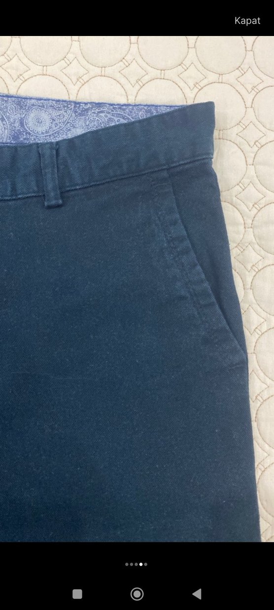 Lacivert Erkek  Kumaş Pantolon - Görsel 4