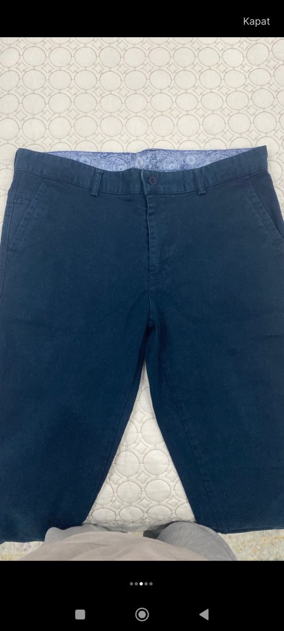 Lacivert Erkek  Kumaş Pantolon - Görsel 5