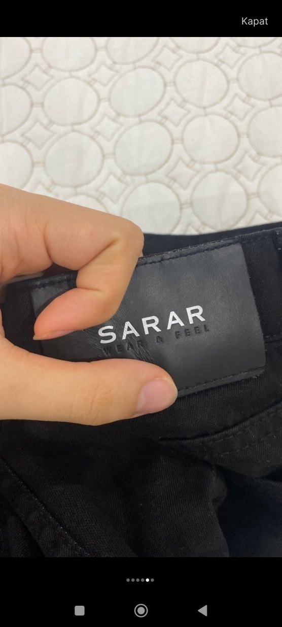 SARAR Siyah Kumaş Erkek Pantolon - Görsel 5