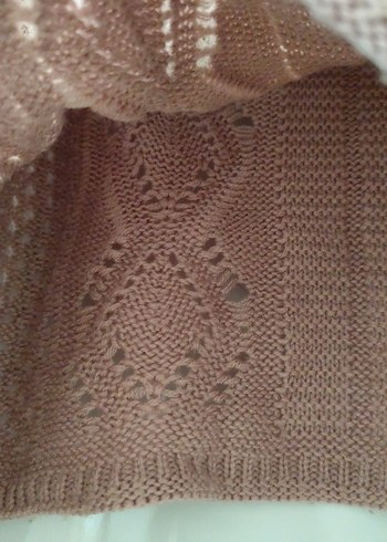 Bohem Tarzı Uzun Kollu Örgü Kadın Yarasa Kazak - Görsel 4