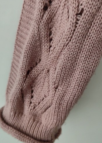 Bohem Tarzı Uzun Kollu Örgü Kadın Yarasa Kazak - Görsel 3