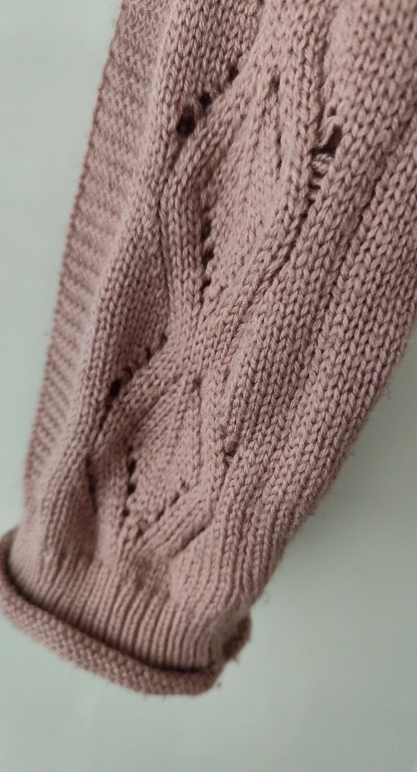 Bohem Tarzı Uzun Kollu Örgü Kadın Yarasa Kazak - Görsel 3