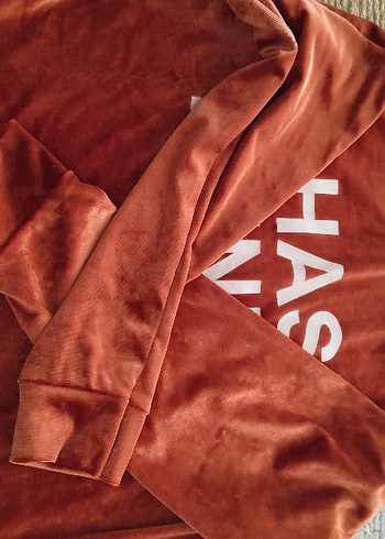 Kahverengi Parlak Baskılı sweatshirt - Görsel 5