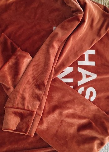 Kahverengi Parlak Baskılı sweatshirt - Görsel 4