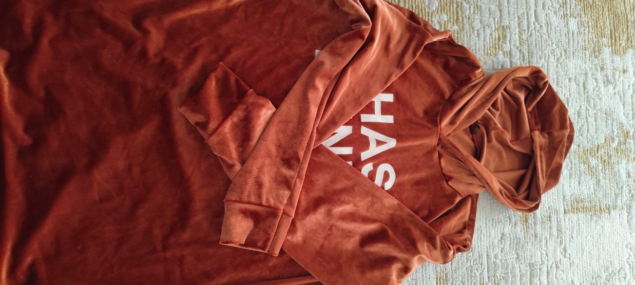 Kahverengi Parlak Baskılı sweatshirt - Görsel 4