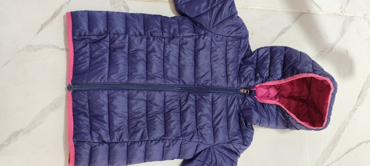 Kadın Mor Fermuarlı Kısa Kış Montu - Görsel 2