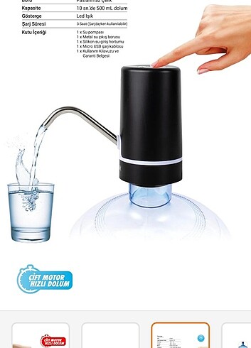 İthink şarjlı damacana pompası 