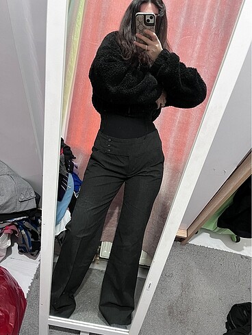 Vintage y2k kumaş pantolon