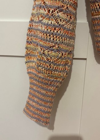 Bohem Çok Renkli Örgü Hırka - Görsel 3