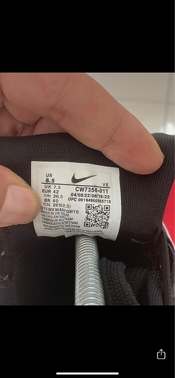 42 Beden siyah Renk Nike pegasus 39