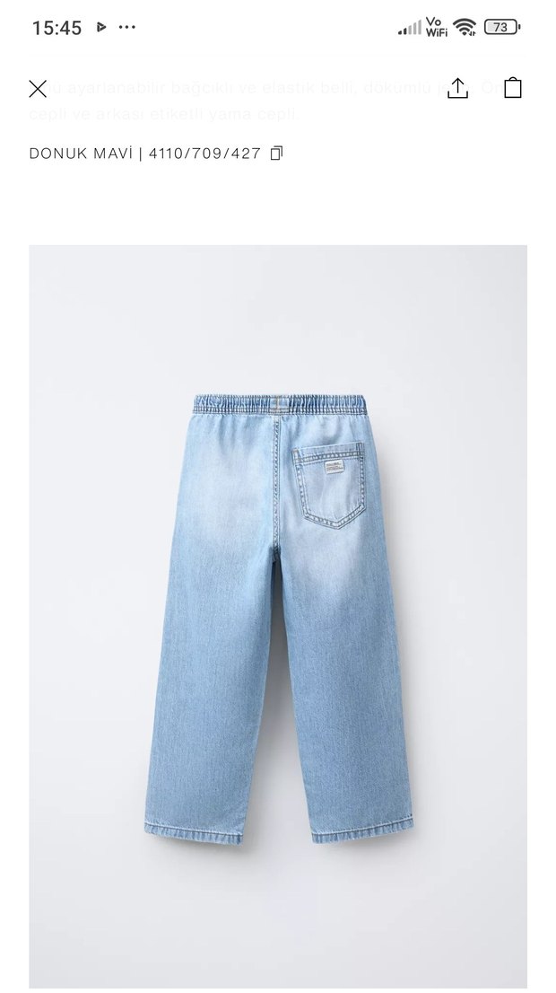 Zara erkek çocuk Jean - Görsel 3