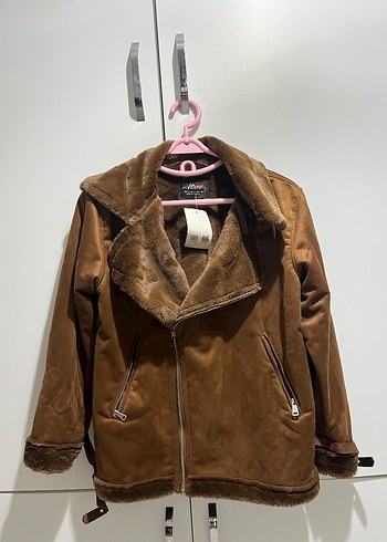 Kahverengi Süet Kürklü Kadın Ceket - Görsel 2