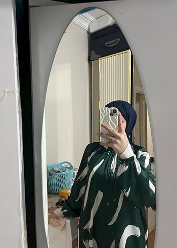 Kadın Salaş Uzun Bağcıklı Tunik - Görsel 3