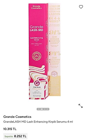 Grande lash md kirpik serumu