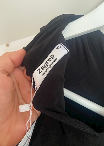 Diğer Zagrep Siyah Yüksek Yakalı Uzun Elbise etiketli