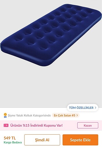 Şişme yatak