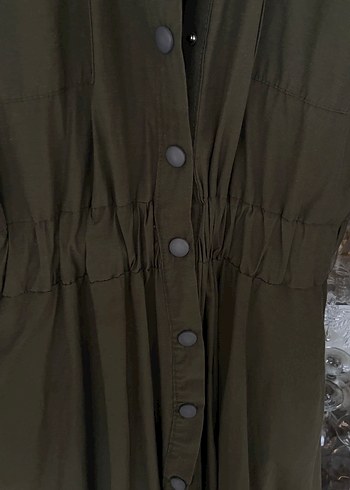 xl Beden haki Renk Tesettür Kadın Haki Uzun Elbise