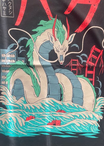 Baskılı Siyah Kısa Kollu t shirt - Görsel 3