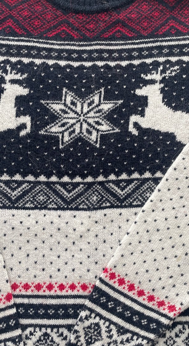 HM marka kış Desenli Kadın Triko Kazak - Görsel 3