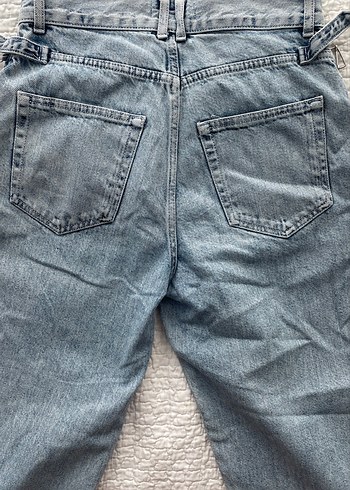 Pull bear marka,Kot Kemerli Rahat Kesim Kadın Pantolon - Görsel 6