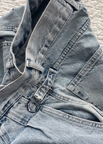 Pull bear marka,Kot Kemerli Rahat Kesim Kadın Pantolon - Görsel 5