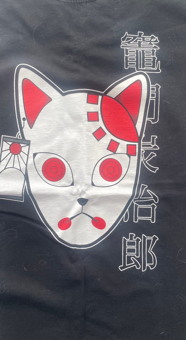 Kedili Baskılı Siyah Sokak Stili Tişört - Görsel 2