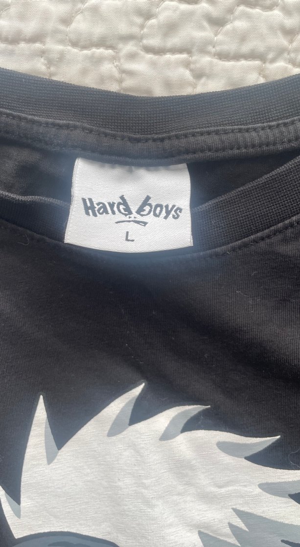 Erkek Siyah Baskılı Kısa Kollu Tişört - Görsel 3