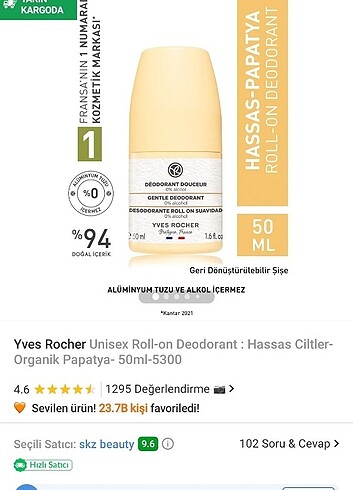 Yves rocher roll-on