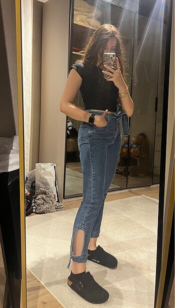 Trendyol çıkarılabilir kemerli pantolon