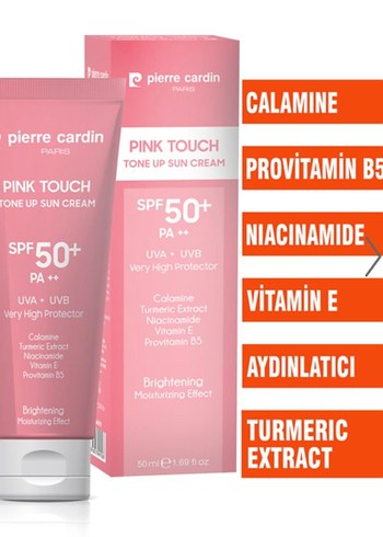 Pierre Cardin Pembe Ton Eşitleyici Güneş Kremi SPF 50+ 75 ml - Görsel 4
