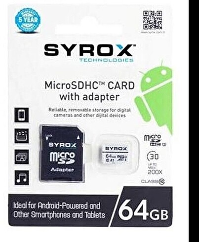 SYROX HAFIZA KARTI +APARATI 64 GB
