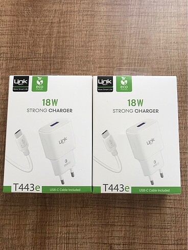 LİNKTECH 18 WAT TYPE-C HIZLI ŞARJ SETİ KALİTELİ ÜRÜN 45 DK 1 SAA