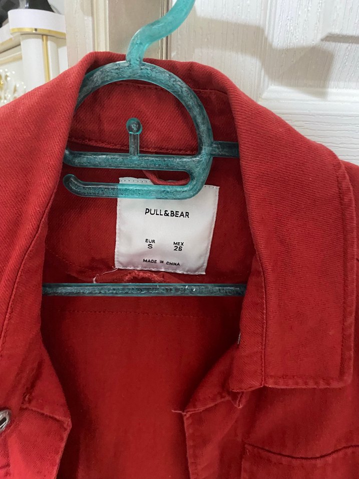 Kırmızı Düğmeli Kadın Midi Ceket - Görsel 4