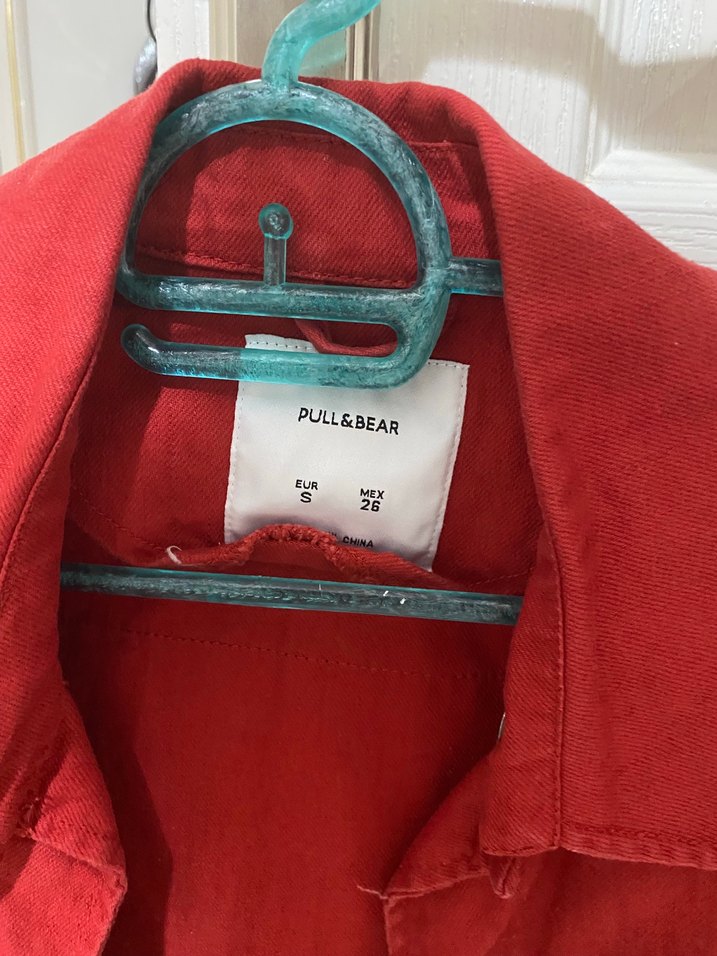 Kırmızı Düğmeli Kadın Midi Ceket - Görsel 3